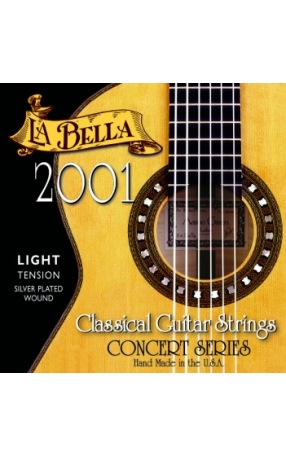 מיתרים לגיטרה קלאסית LA BELLA 2001 LIGHT 