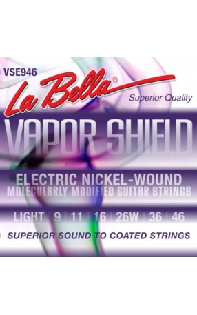 מיתרים לגיטרה חשמלית LA BELLA VAPOR SHIELD 9-46