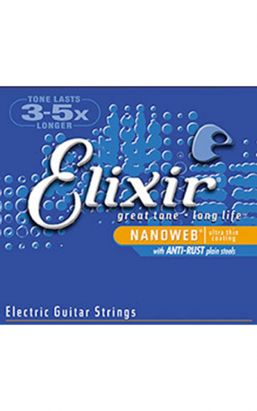 מיתרים לגיטרה חשמלית ELIXIR NANOWEB 12002