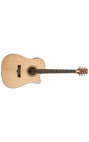 גיטרה אקוסטית מוגברת PEAVEY DW-2CE™ Solid Top Cutaway Acoustic