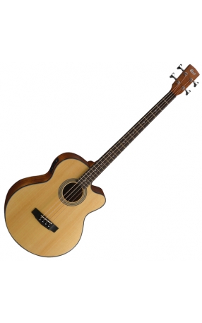 גיטרה בס אקוסטית מוגברת כולל נרתיק CORT SJB5F-NS