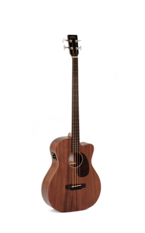 גיטרה בס אקוסטית פרטלס מוגברת SIGMA BMC-15FE CUTAWAY Mahogany
