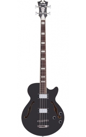 גיטרה בס רבע נפח + נרתיק D’Angelico Premier BLACK