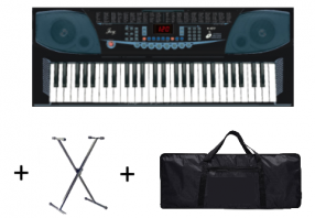 ערכה לנגן המתחיל: K07 אורגנית 54 קלידים עם נרתיק וסטנד Joy Keyboard Bundle