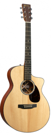 גיטרה אקוסטית מוגברת + נרתיק MARTIN SC-10E Spruce/Sapele